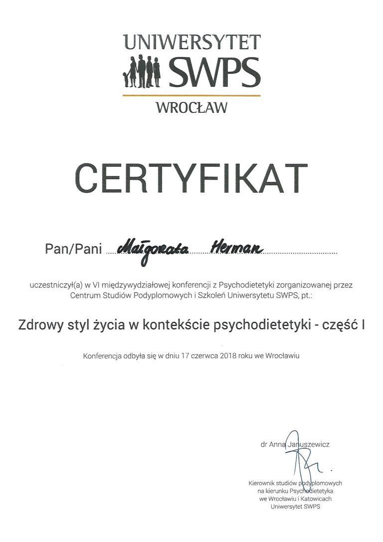 certyfikat SWPS 17062018